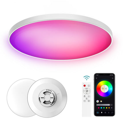Smart WiFi Bluetooth Ceiling Lamp – RGB Colour Changing, Remote Dimmable | Ikeame