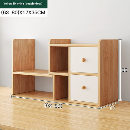 Adjustable Desktop Bookshelf Retractable Desk Organiser