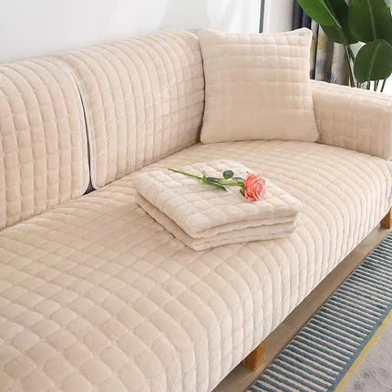 Anti-Slip Sofa Cover | Plush Fleece Couch Protector