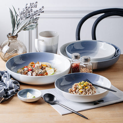 Porcelain Blue Ombre Bowls 💙 – Nordic Style, small or large