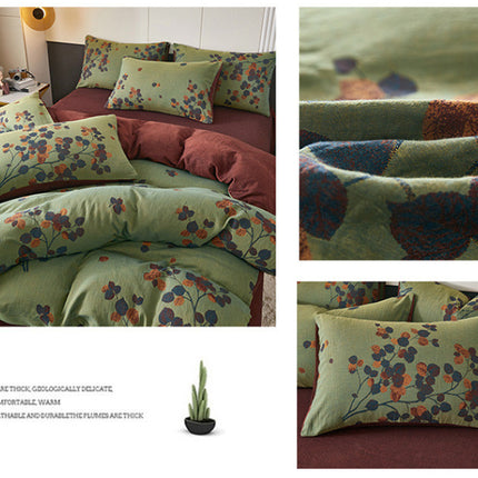 Autumn Leaves Cotton Bedding | Luxury Floral Duvet Cover