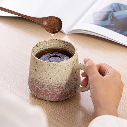 Retro Stoneware Mug | Kiln Glaze Japanese Style Coffee Cup