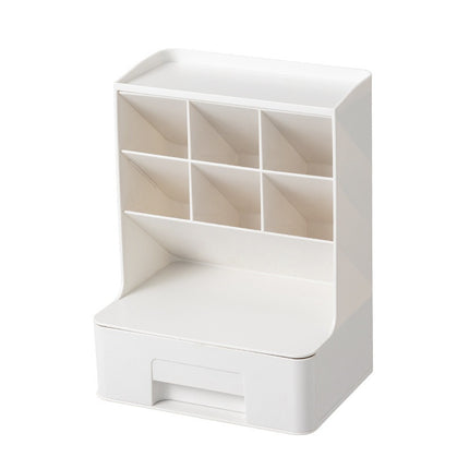 Acrylic Pen Holder with Drawer – Clear Desk Organiser Storage Box