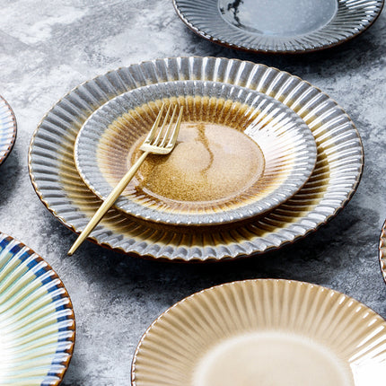 Yellow Ridgeline Ceramic Plates & Bowls 🌞 – Plates and Bowls
