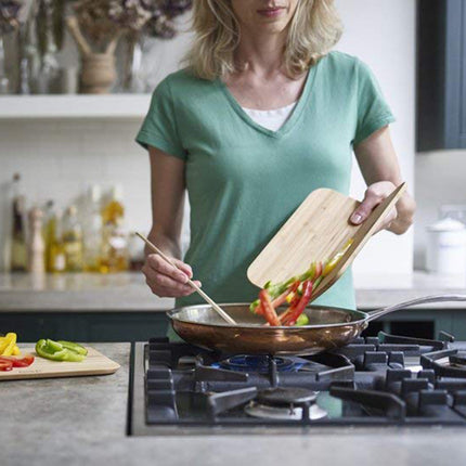 Foldable Bamboo Cutting Board with Chute – Non-Slip Foot Pads | Small & Large Sizes