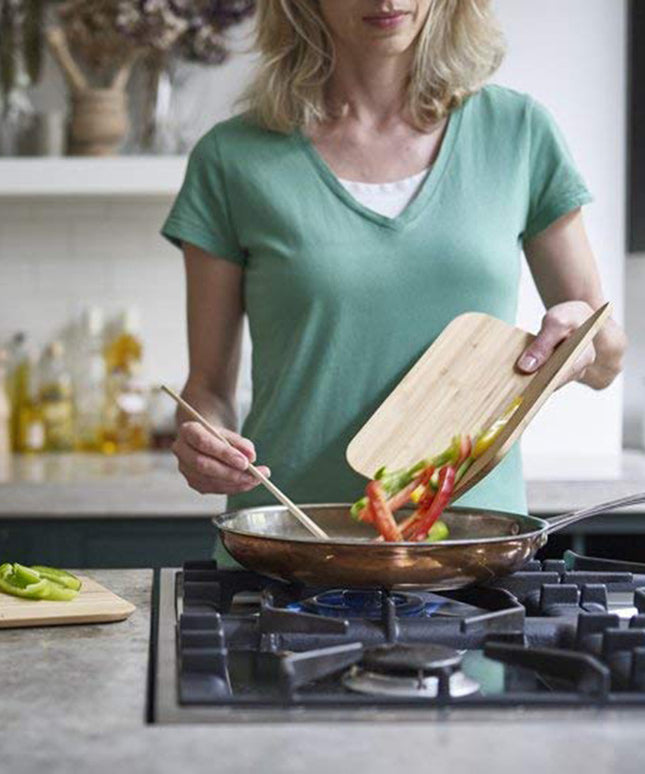 Foldable Bamboo Cutting Board with Chute – Non-Slip Foot Pads | Small & Large Sizes