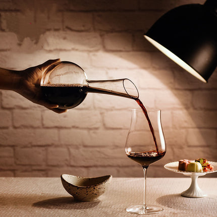 Crystal Glass Wine Decanter 🍷 – 900ml with Stone Stand