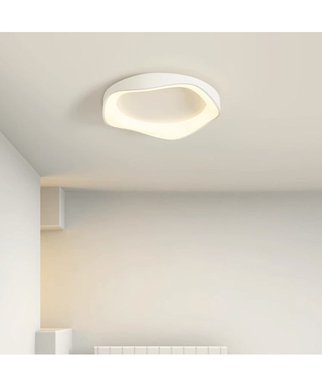 Macaron Ceiling LED Light – Modern Round Wave Design (42cm / 52cm, 3 Colours)