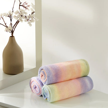 Rainbow Print Dry Hair Cap Quick Dry Towel
