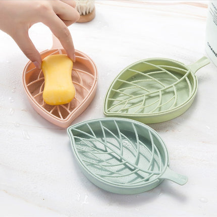 Double soap box plastic bathroom drain soap holder
