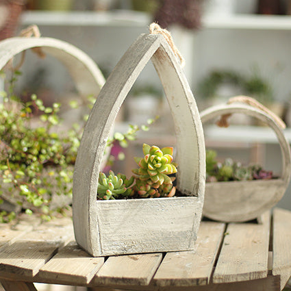 Wooden Flower Stand – Indoor & Outdoor | Tower or Round, Large or Small