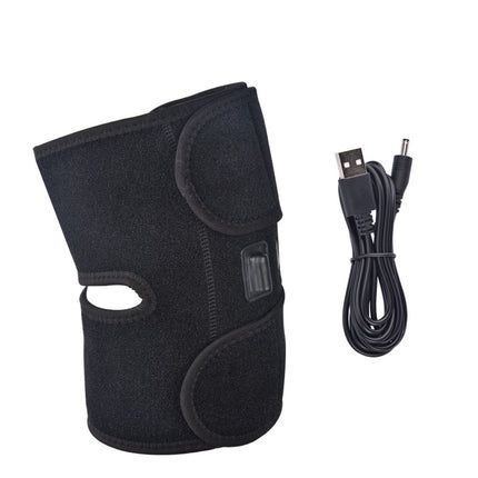 Electric Heated Knee Pad – Pain Relief Wrap with Hot/Cold Therapy (USB or Adapter Powered)