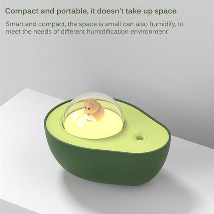 Avocado Mini Humidifier – USB Rechargeable Night Light Mist Sprayer | Ikeame