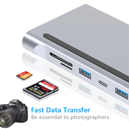 🔌 11-in-1 Laptop Expansion Dock – Power Up Your Workspace