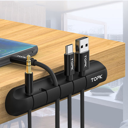 Silicone USB Cable Winder Desktop Cable Organiser