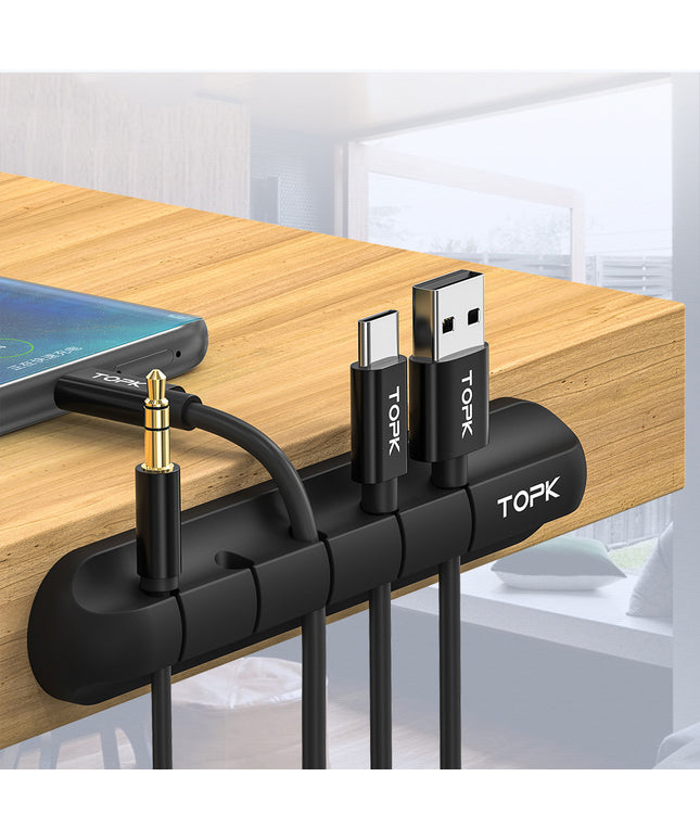 Silicone USB Cable Winder Desktop Cable Organiser