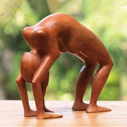Wooden Yoga Ornaments – 6 Mini Figurine Poses | Mindful Home Décor