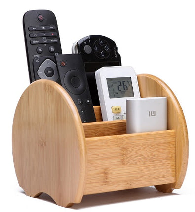 Bamboo Desktop Storage Box Multi-Purpose Organiser