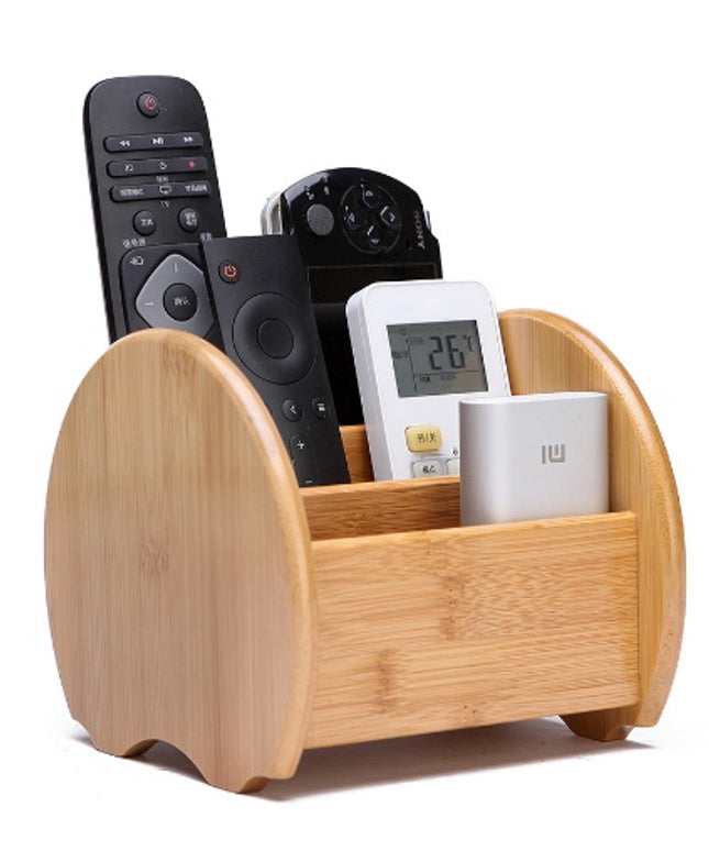 Bamboo Desktop Storage Box Multi-Purpose Organiser
