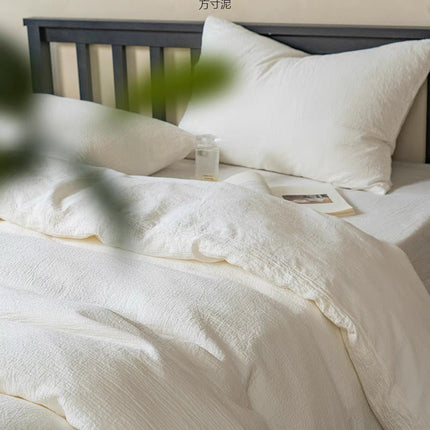 Cotton Bedding Set | Double Layer Soft Minimalist Duvet Cover