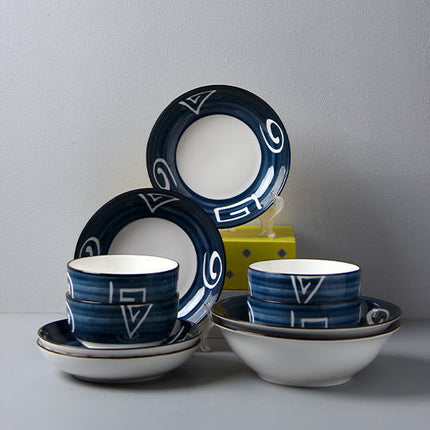 Bone China Tableware Set | Japanese Style Dinner Set