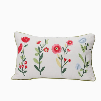 Embroidered Plant & Flower Cushion Covers – 16 Embroidered Designs 🌿🌸