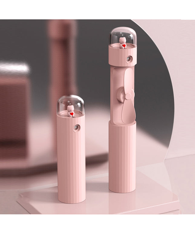 Mini Spray Cooling Fan | USB Rechargeable Handheld Mist Fan