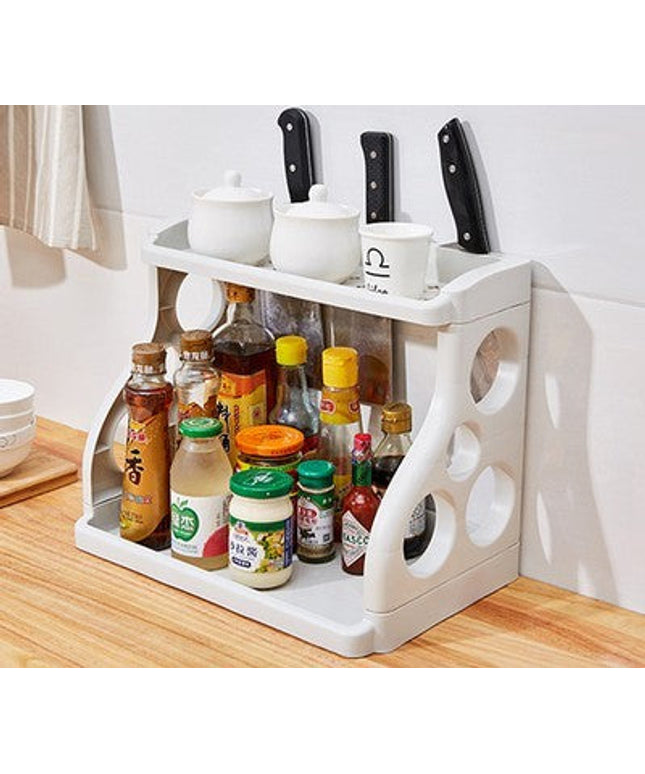 Shelving & Organiser – White Plastic Storage Rack