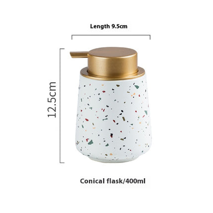 Nordic Ceramic Bathroom Hand Sanitizer Storage Bottle