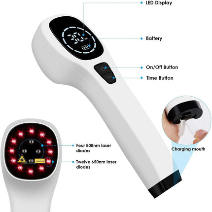 Hand-Held Red Light Therapy Device – Portable Infrared Pain Relief Tool
