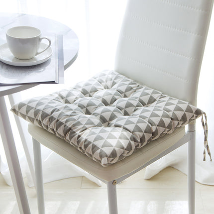 Summer Chair Cushion 40x40cm | Soft Linen Cotton Seat Pad