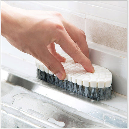 Flexible Tile & Sink Scrubbing Brush — Bendable Corner Cleaner
