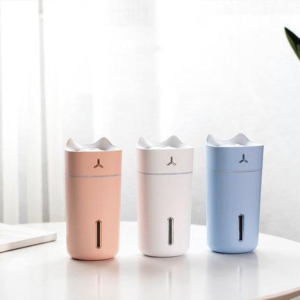 Portable Air Humidifier 💧 – 1L, USB or Battery, Pink, Blue or White