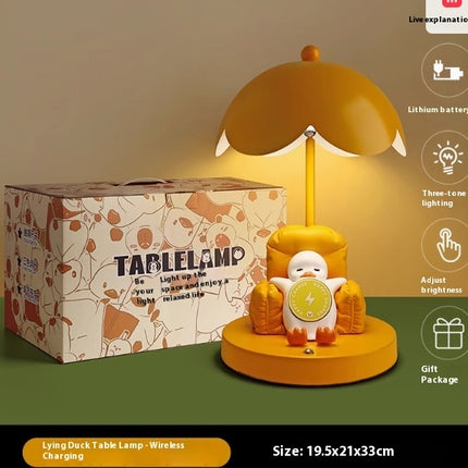 Cute Yellow Duck Plastic Night Light