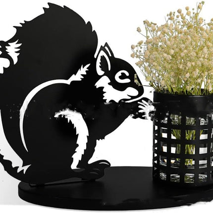 Black Metal Cat Pen Holder – Minimalist Desk Organiser