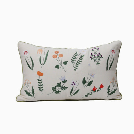 Embroidered Plant & Flower Cushion Covers – 16 Embroidered Designs 🌿🌸
