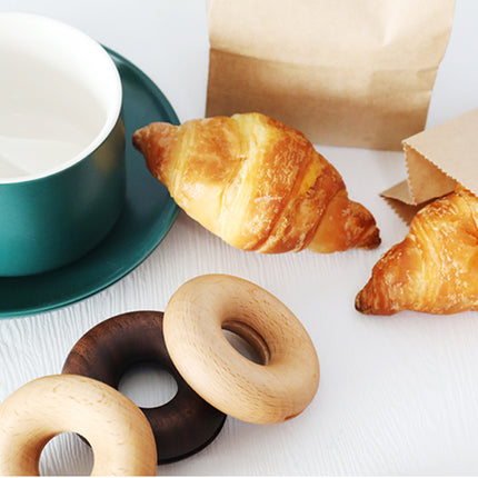 Wooden Donut Sealing Clips 🍩 – Light or Dark Wood