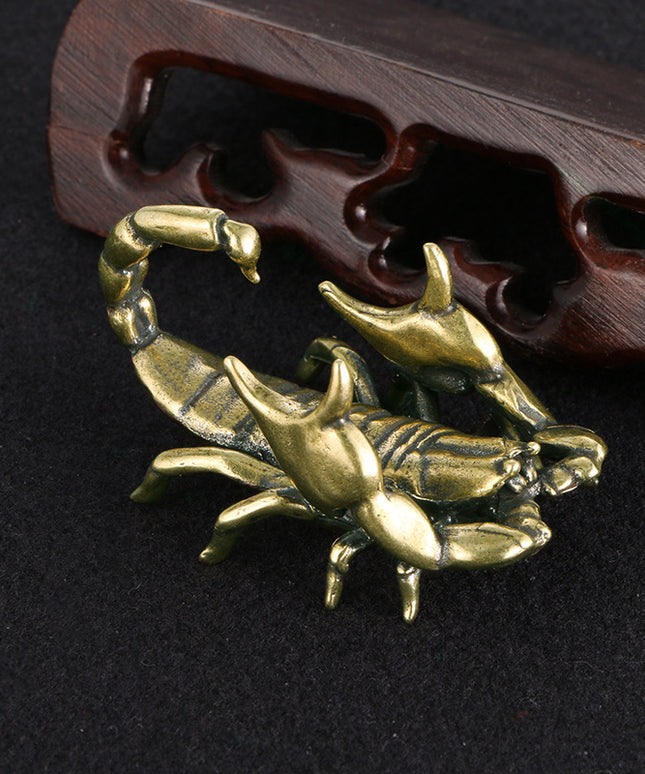 Brass Scorpion Pen Holder – Vintage Decorative Desk Organiser