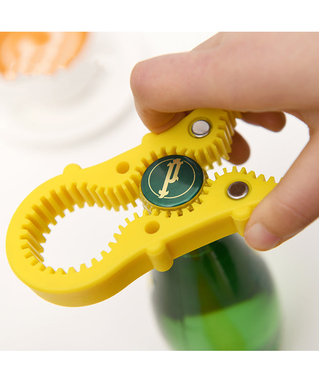 Magnetic Non-Slip Bottle Opener 💛 – Easy Grip, Fridge Storage