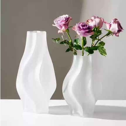 Creative Colored Frosted Glass Vase