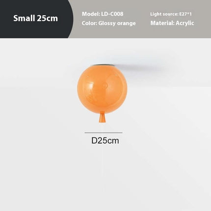 Balloon Shaped Ceiling Light Shade – Colourful Modern LED Acrylic Lamp