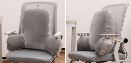 Ergonomic Back Cushion | Plush Office & Sofa Support Pillow
