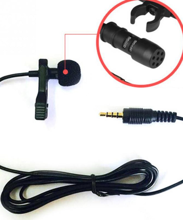 Clip-On Universal Condenser Microphone – Hands-Free Recording Mic | Ikeame