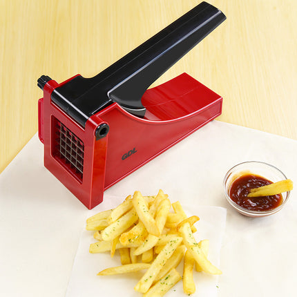Stainless Steel French Fries Maker – Bold Red, Easy & Fun Frying | Ikeame