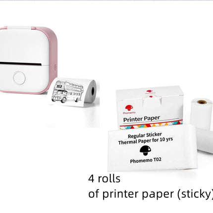 Portable Mini Thermal Label Printer Bluetooth Inkless Pocket Printer