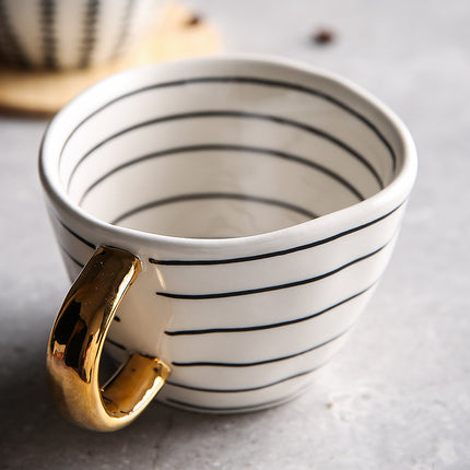 Nordic Irregular Mug | Geometric Ceramic Coffee Cup