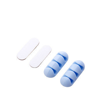 Silicone Cable Clips – Pastel Wire Organiser for Desk