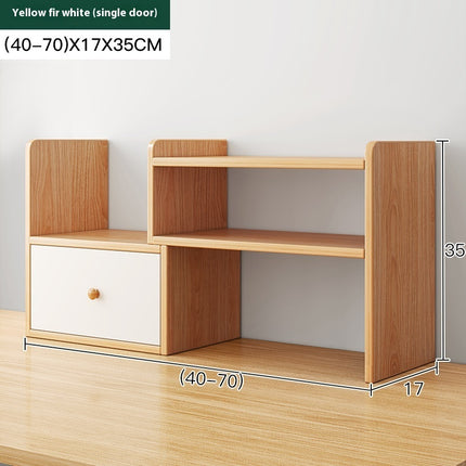 Adjustable Desktop Bookshelf Retractable Desk Organiser