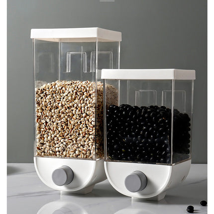 Wall Mounted Cereal Dispenser Airtight Grain Storage Box