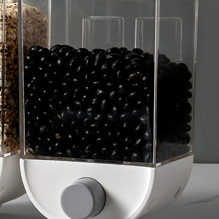 Wall Mounted Cereal Dispenser Airtight Grain Storage Box